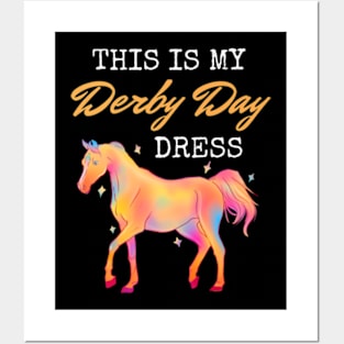 This Is My Derby Day dress Colorful Horse Racing Posters and Art